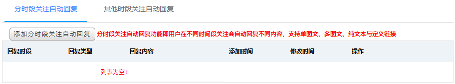 分时段关注自动回复