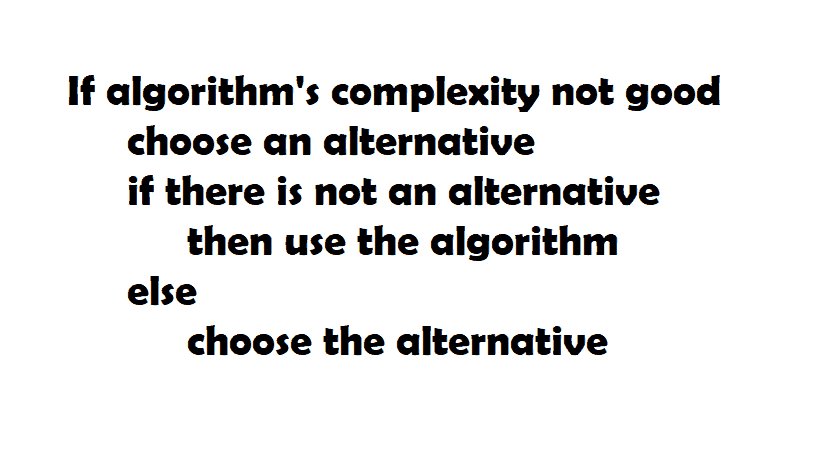 An ironic example of algorithm