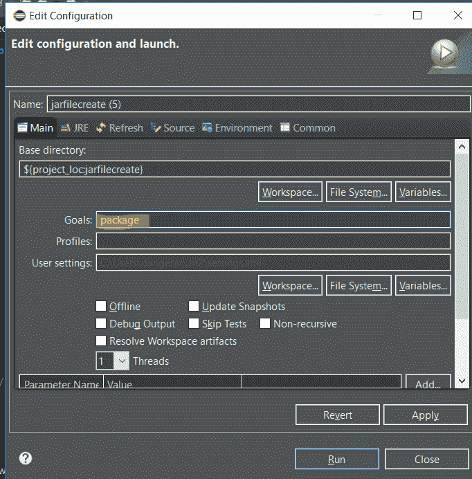 maven install jar create file java