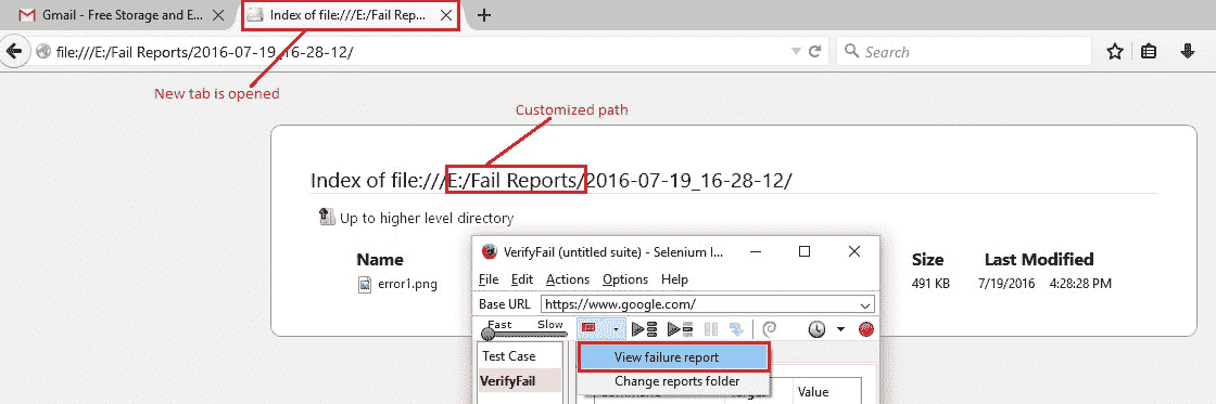 Plugin report view
