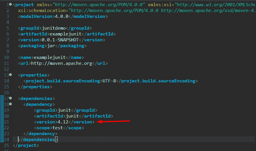 JUnit 4 pom.xml