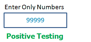 Positive Vs Negative testing