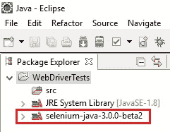 Eclipse package explorer