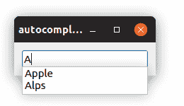 auto complete QLineEdit