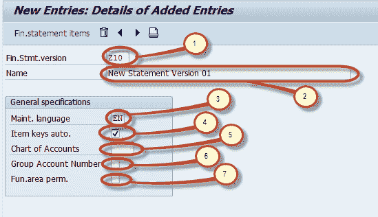 How to create Financial Statement Version (FSV) in SAP