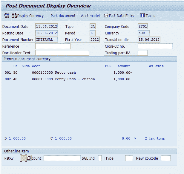 G/L Document Tutorial: Park, Hold, Posting with Refrence in SAP
