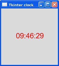 tkinter clock