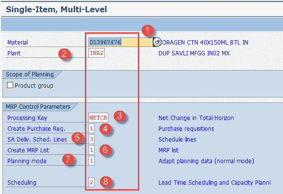 SAP MRP (Material Requirement Planning) Tutorial: MD01, MD02, MD04