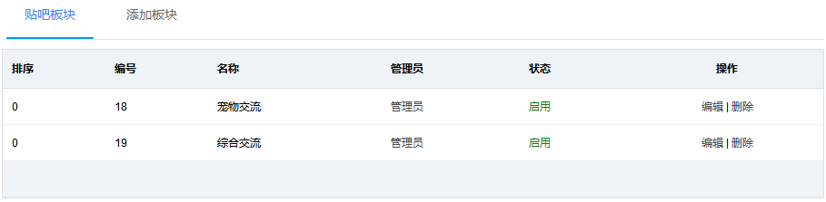 版块管理