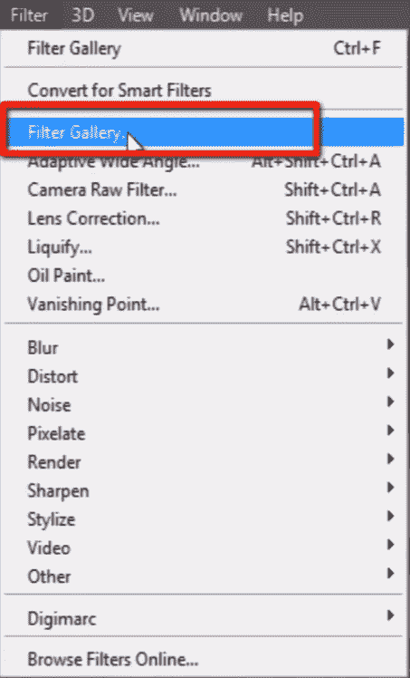Photoshop filters