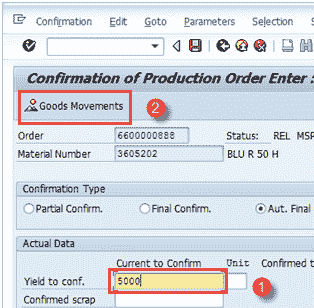 Production Order in SAP: CO01, MD16, CO02, CO15