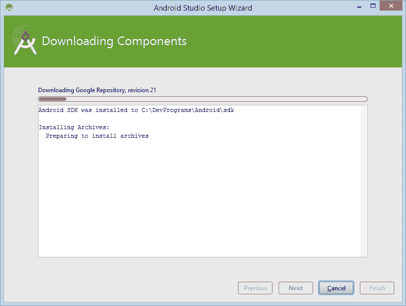 Step 10: Download components