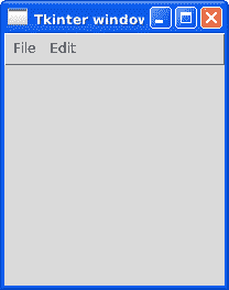 tkinter menu