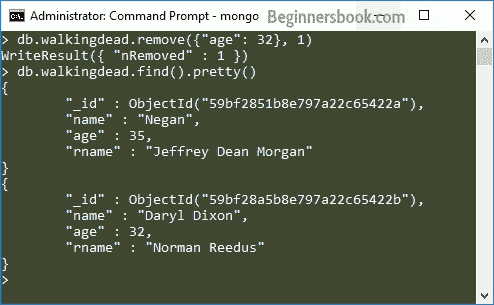 Deleting only one document MongoDB