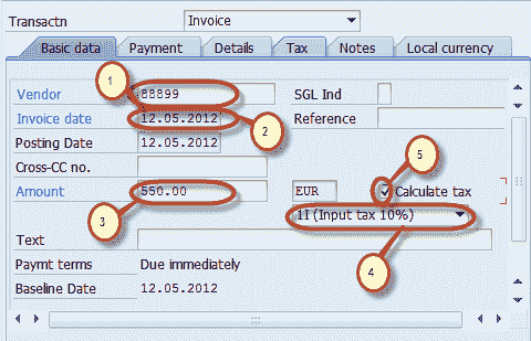 FB60 in SAP: How to post a Purchase Invoice