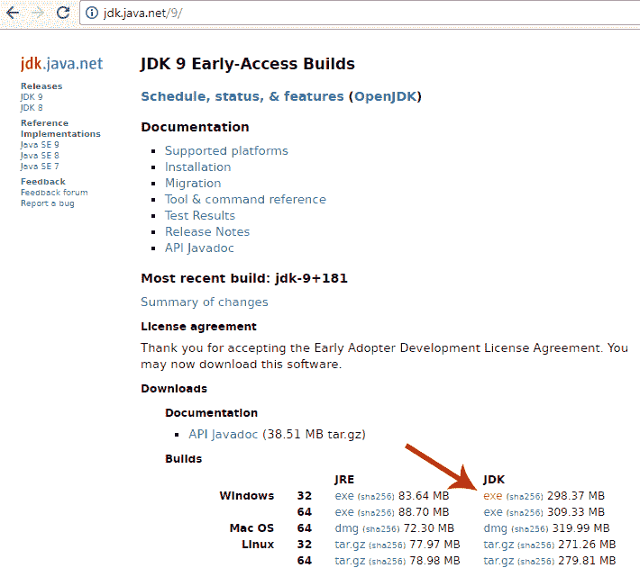 Download Java JDK 9