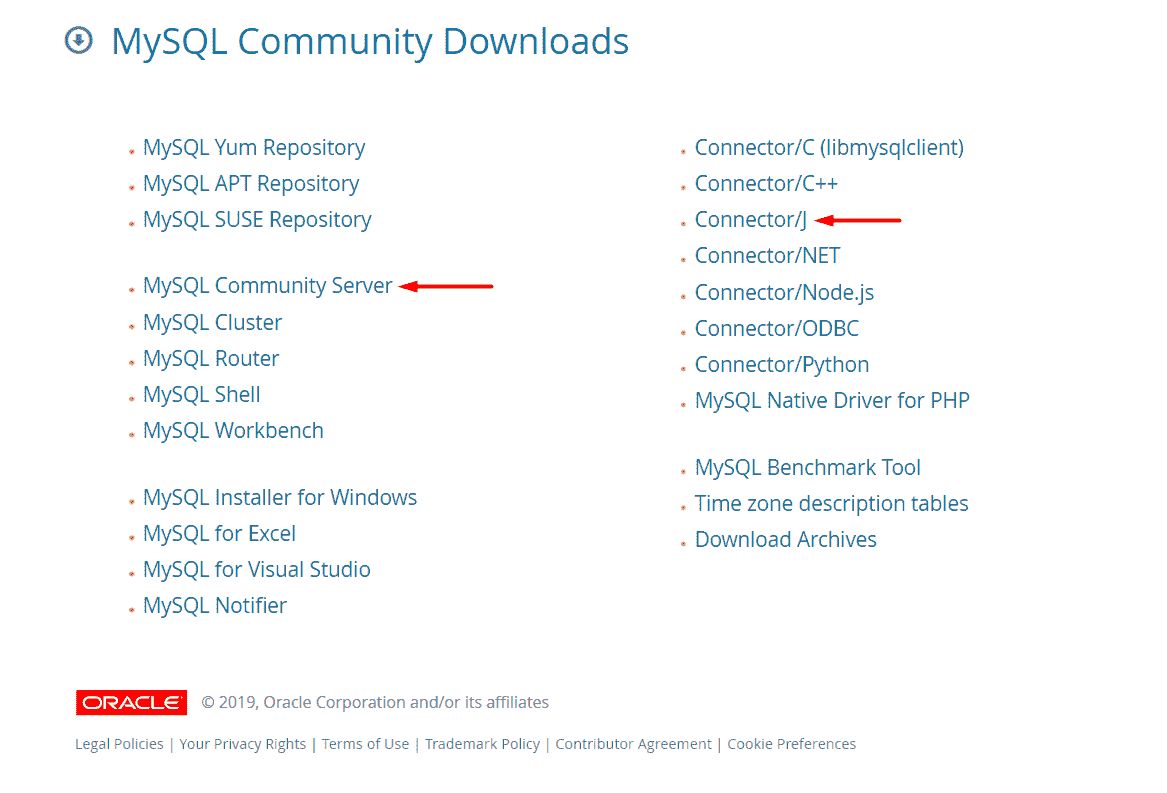Community server and Java development MySQL