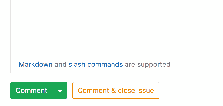 Comment type toggle
