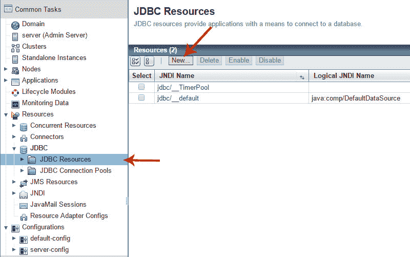 Glassfish JDBC-resources
