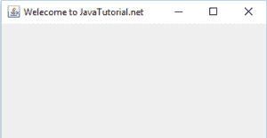 Set title of a JFrame