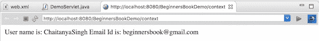 ServletContext Output