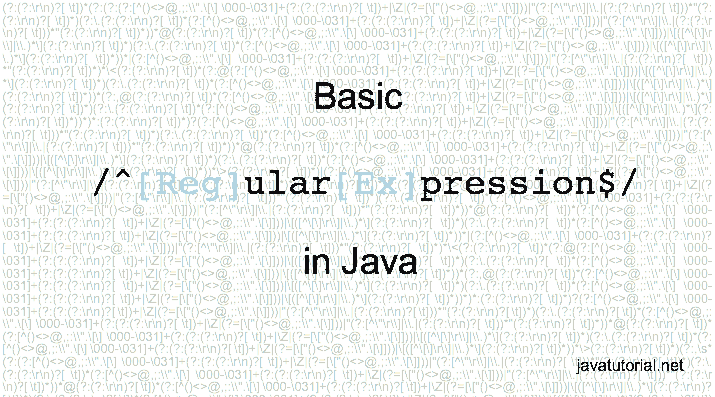 regular expressions java