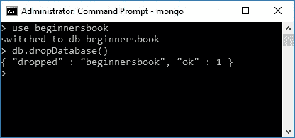 MongoDB drop database