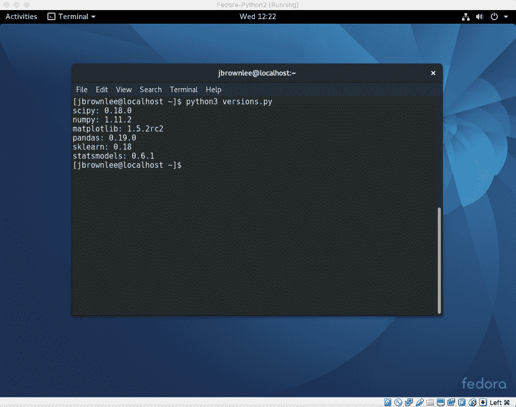 Python3 Check Library Versions