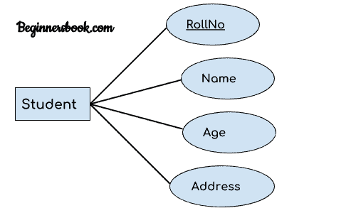 ER diagram key attribute