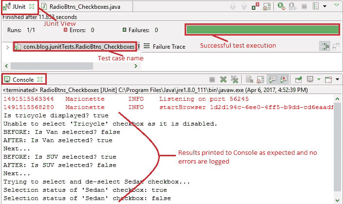 Checkbox output IDE