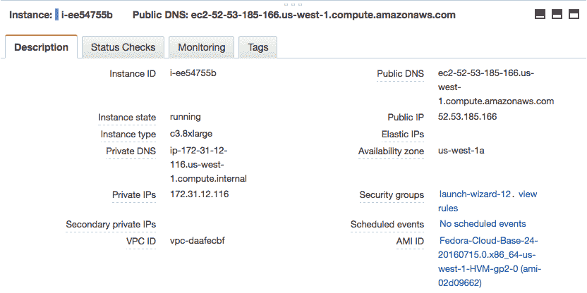 Review Your Running Instance and Note its IP Address