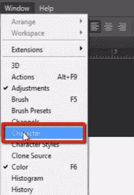Photoshop text tool