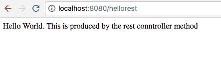 Output using Spring RestController