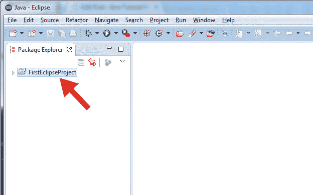 project in package explorer