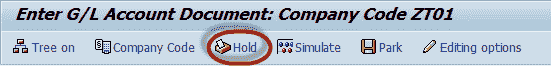 G/L Document Tutorial: Park, Hold, Posting with Refrence in SAP