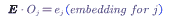 Get Word Embedding Equation