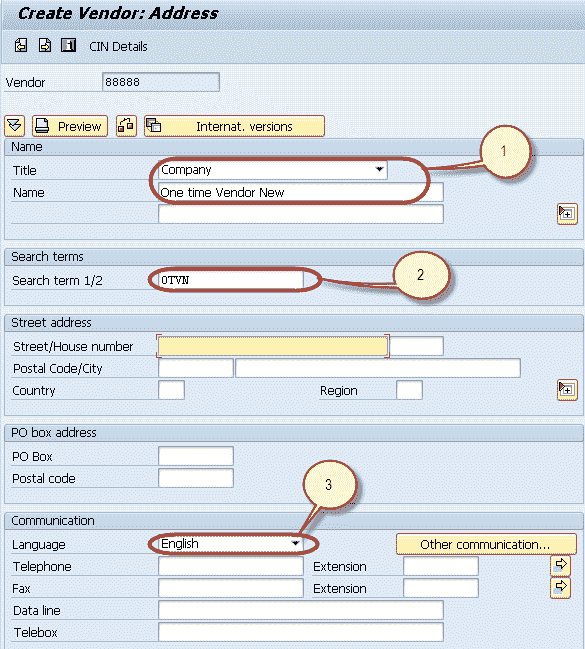 How to Create One Time Vendor FK01 in SAP