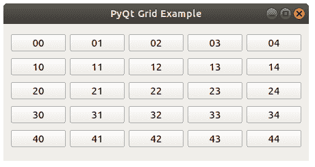 pyqt grid