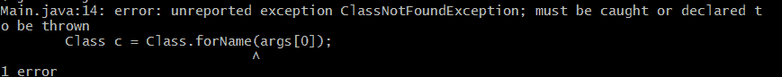 Reflection API java error