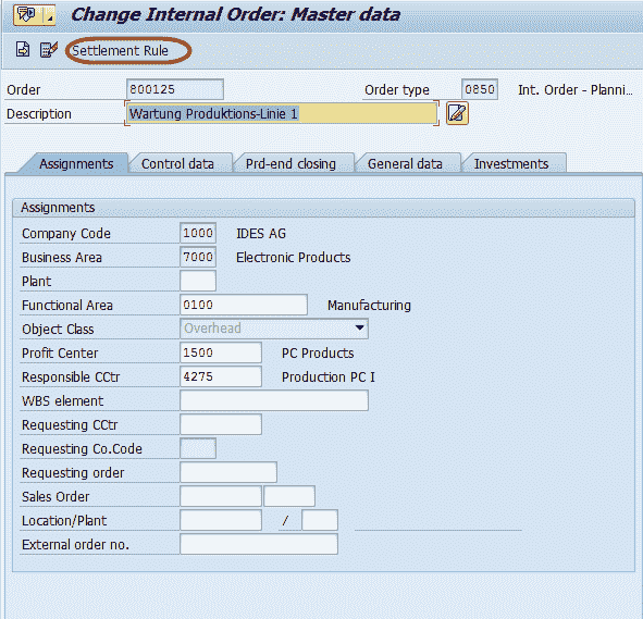Settlement of Internal Orders Tutorial: KO02 & KO88 in SAP