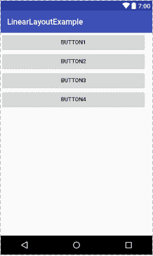 linear layout Vertical