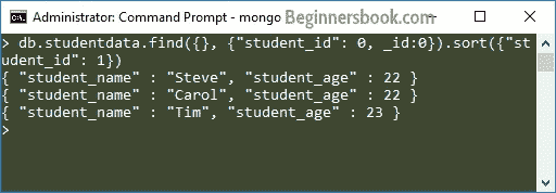 MongoDB Sort Documents