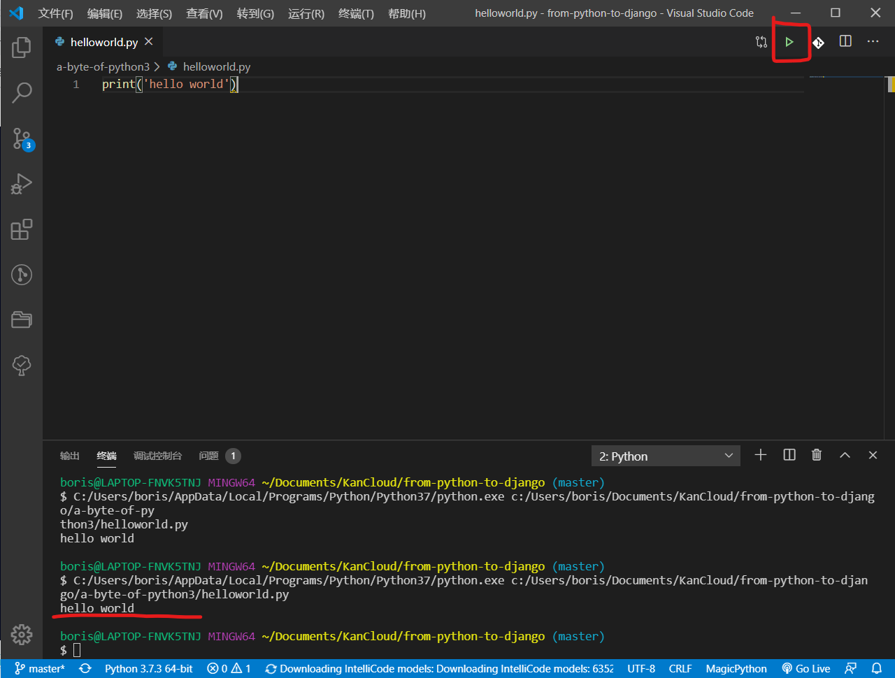 VSCode选择执行环境
