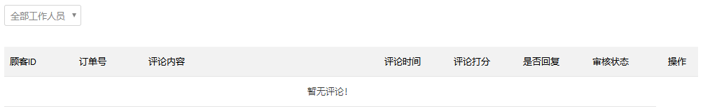 工作人员评论列表