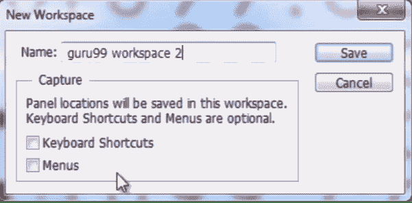 Workspace In PhotoShop