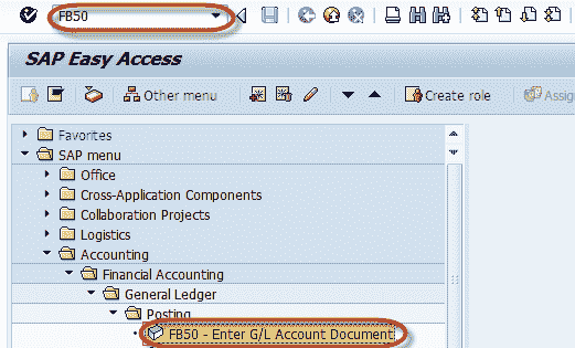 How to perform a Journal Entry Posting FB50 in SAP
