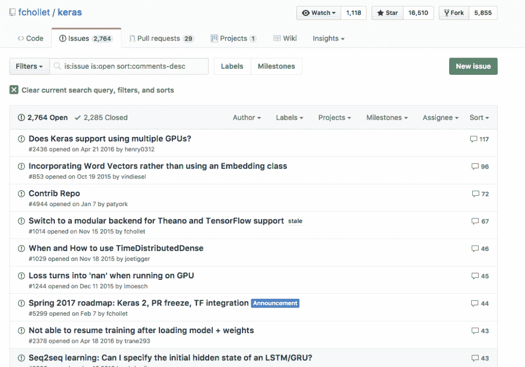 Keras Github Issues