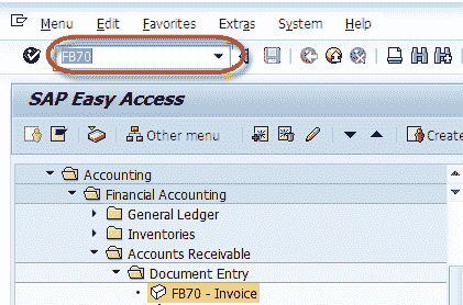 How to Create Customer Sales Invoice FB70 in SAP FICO