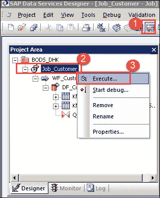 SAP DS (Data Services) in HANA