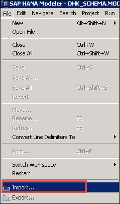 SAP HANA Import and Export Tutorial